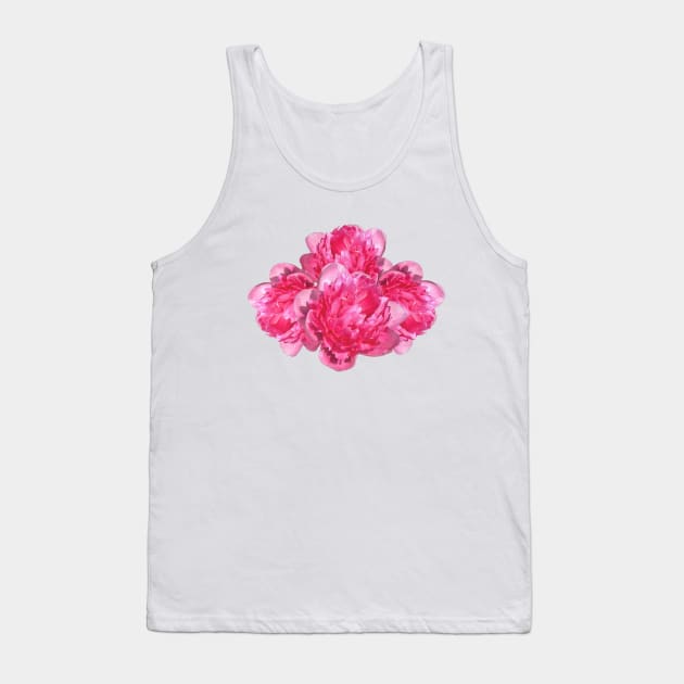 Peonies - Pink watercolour Tank Top by PhotosbyHealy